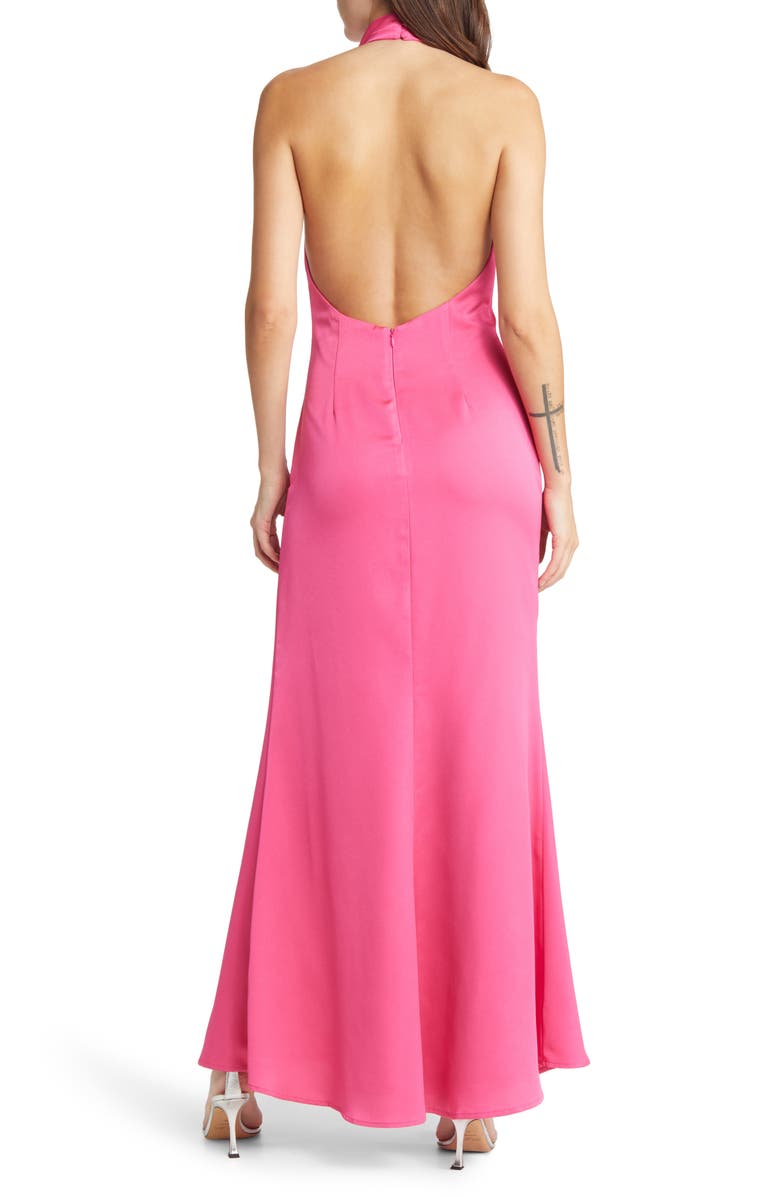 MISHA Clover Cowl Neck Gown, Alternate, color, 