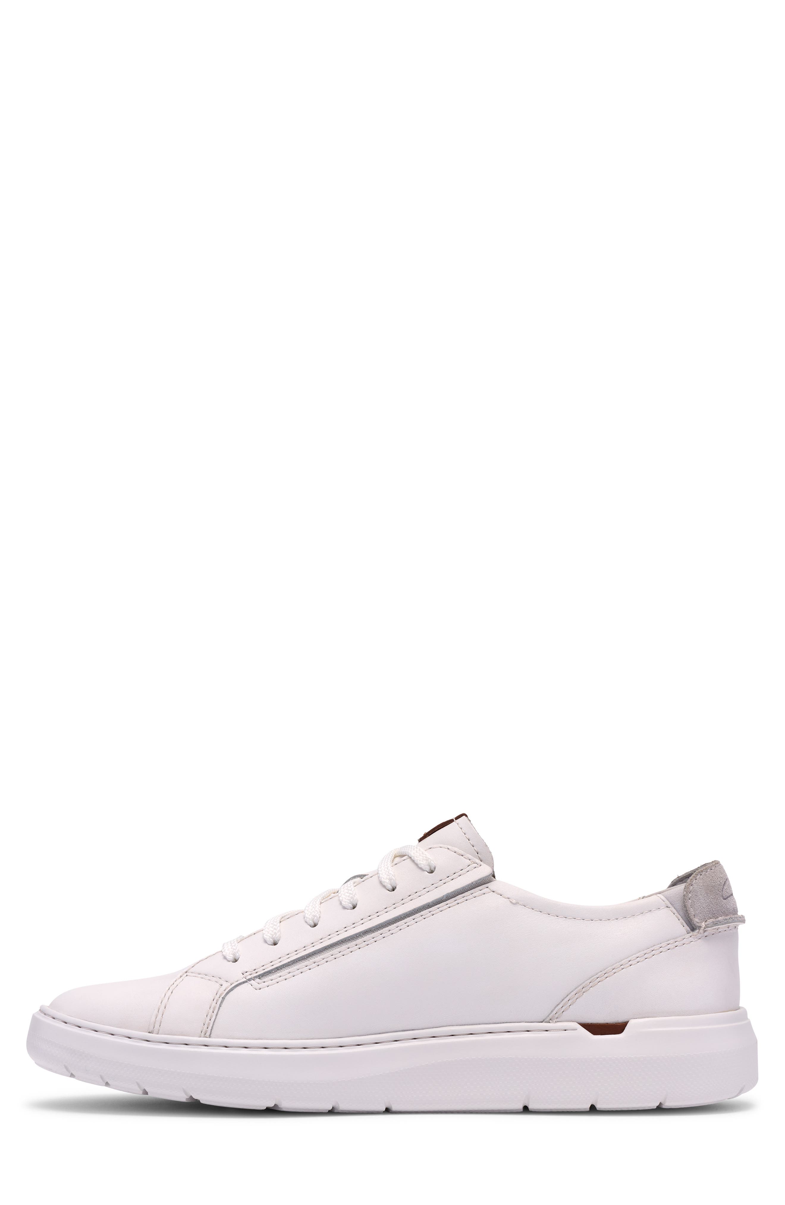 Clarks<sup>®</sup> Flexwell Lace Low Top Sneaker, Alternate, color, White