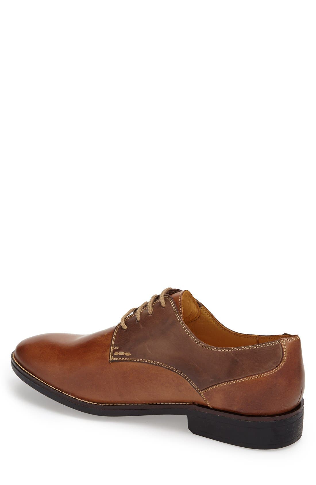 'Olsen' Plain Toe Derby, Alternate, color, BROWN