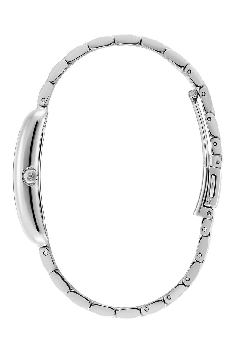 Grove Rectangular Bracelet Watch, 23mm, Alternate, color, SILVER/ EARL GREY