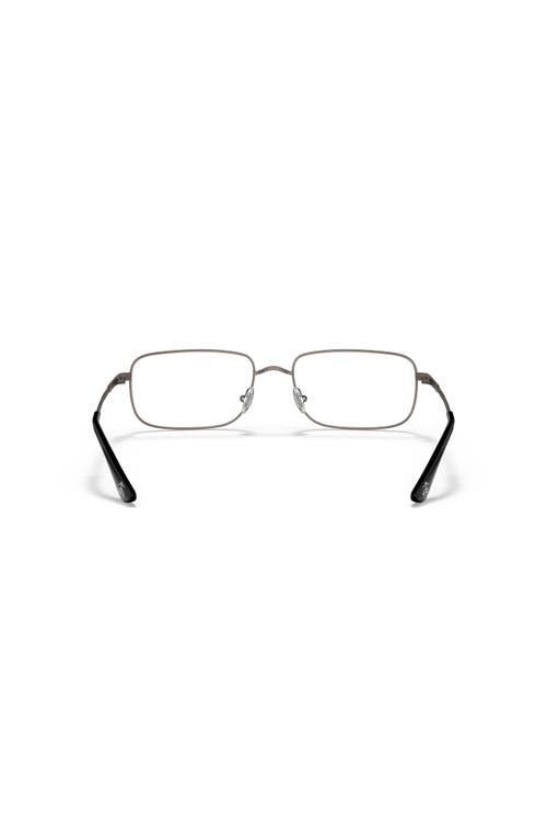 Brooks Brothers 57mm Rectangle Optical Glasses In Gray
