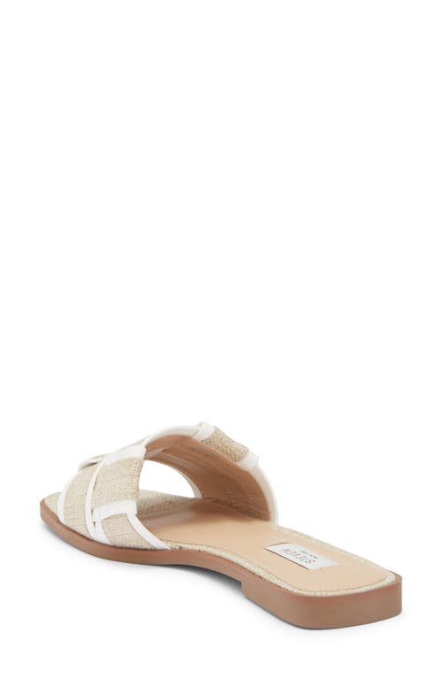 Steven New York Haya Slide Sandal In White
