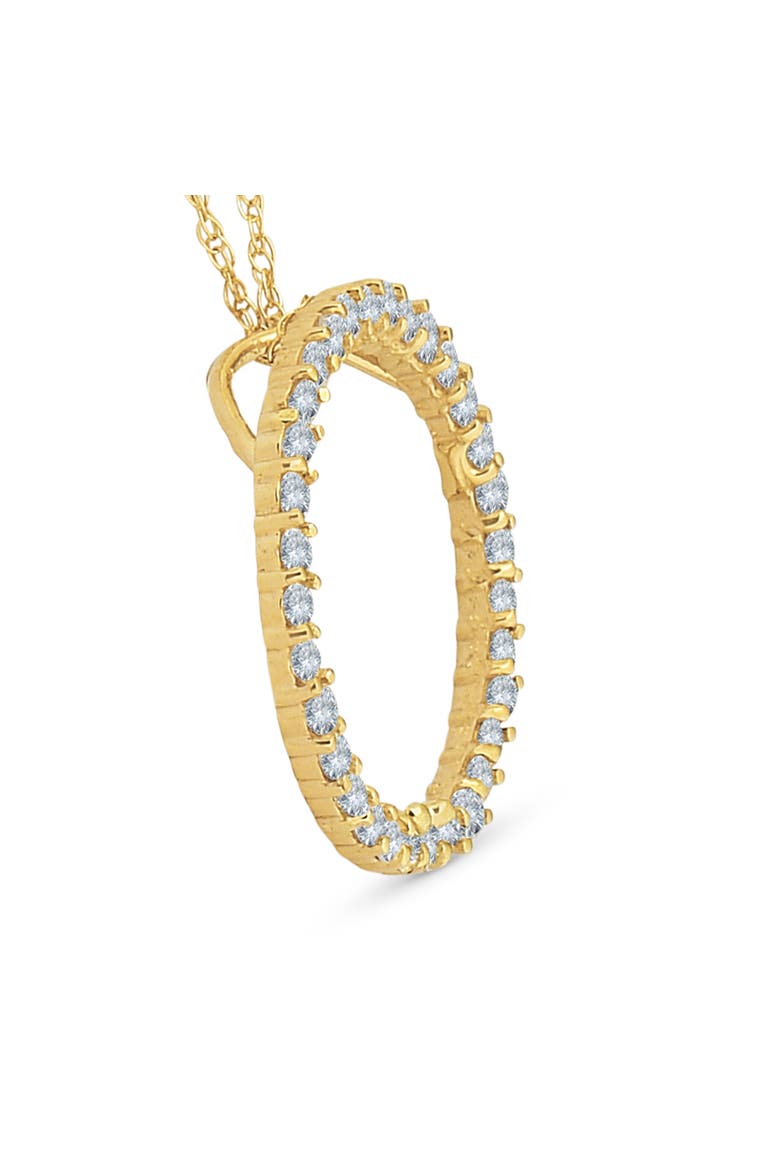 1/2ct Circle Of Life Lab Grown Diamond Pendant Gold Necklace, Alternate, color, 10k Yellow Gold