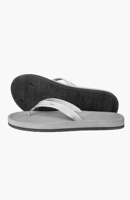 Indosole Responsibly-made Tire Sole Easy Living Flip Flops In Gray