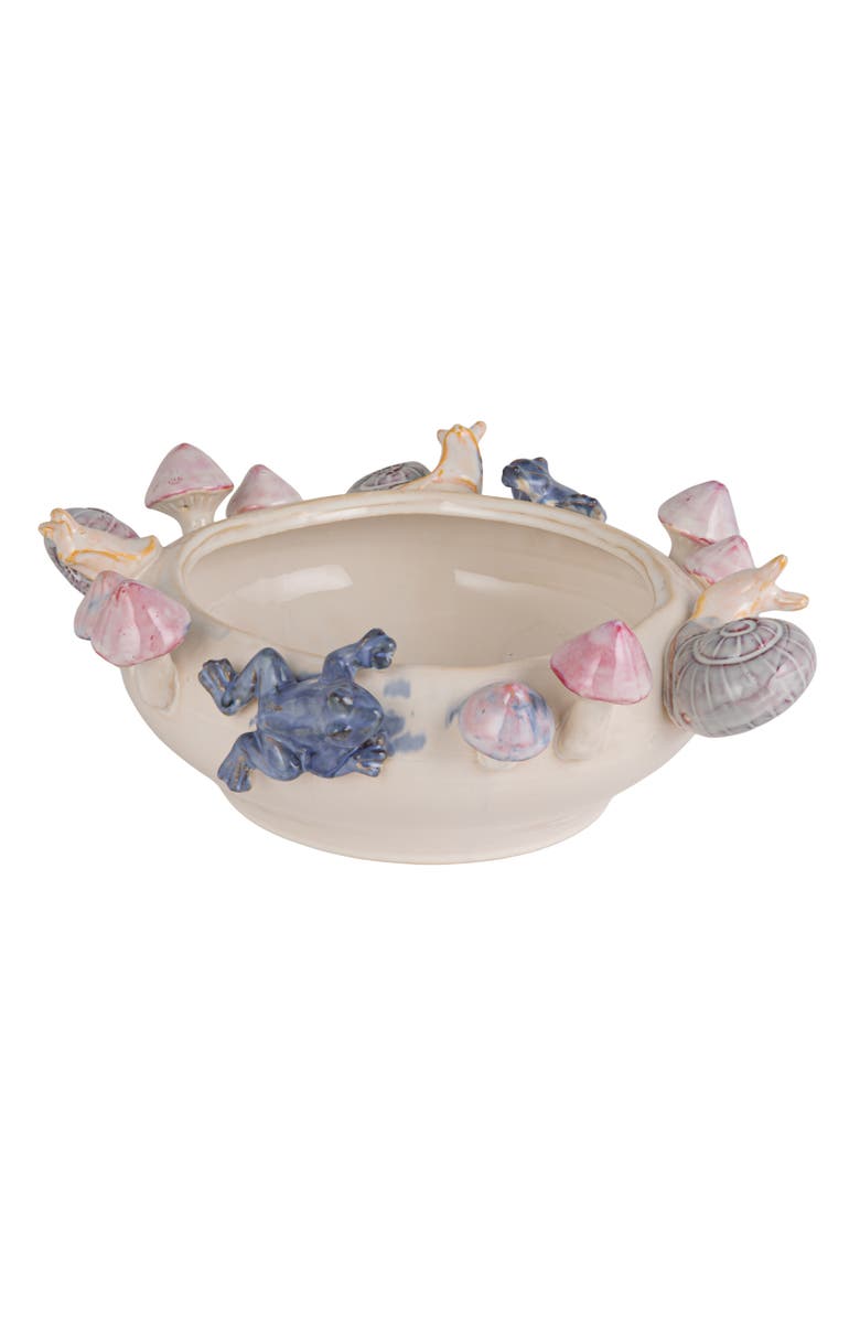 Storied Home Planter with 3D Snails, Mushrooms, and Frogs, Main, color, Purple