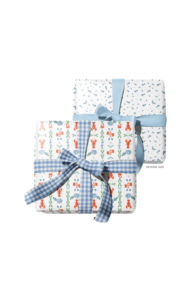 Ramus & Co Eight Sheets Two-Sided "A Pinch of Floral" Heavyweight Gift Wrap, Alternate, color, Multicolored