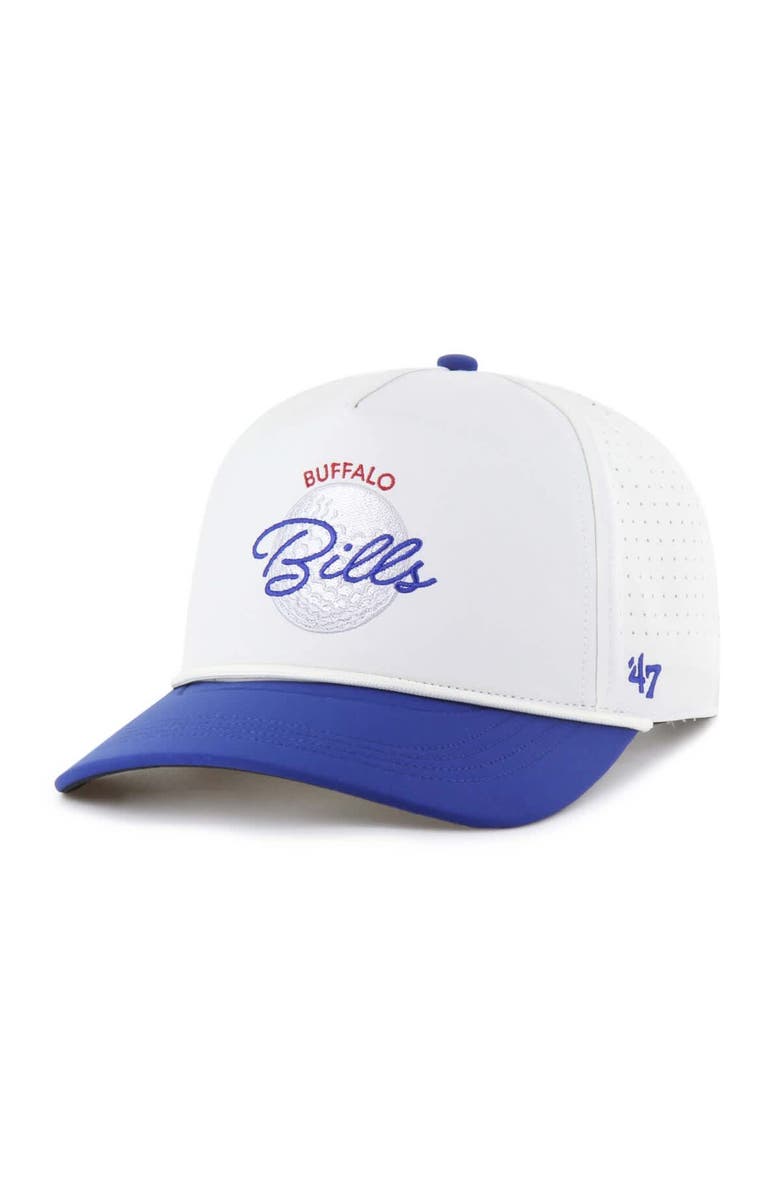 '47 Men's '47 White/Royal Buffalo Bills Gimmie Golf Hitch Rope Adjustable Hat, Alternate, color, 
