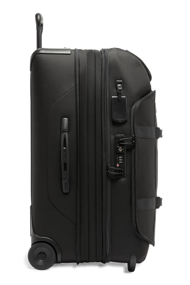 Alpha Bravo Medium Expandable 2-Wheeled Duffle, Alternate, color, BLACK