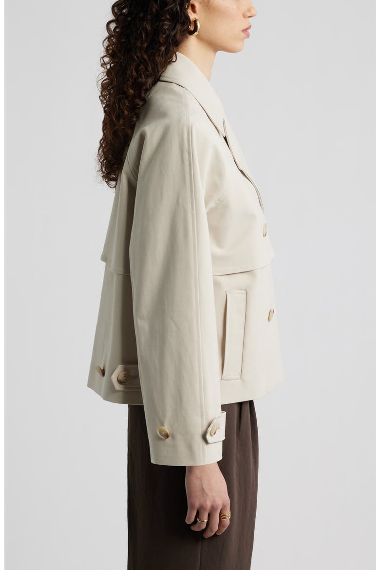 Stretch Cotton Trench Coat, Alternate, color, BEIGE OATMEAL