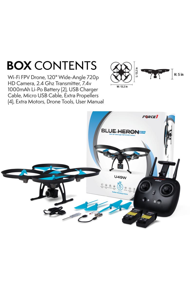 Force1 U49WF FPV Drone with Camera, Alternate, color,