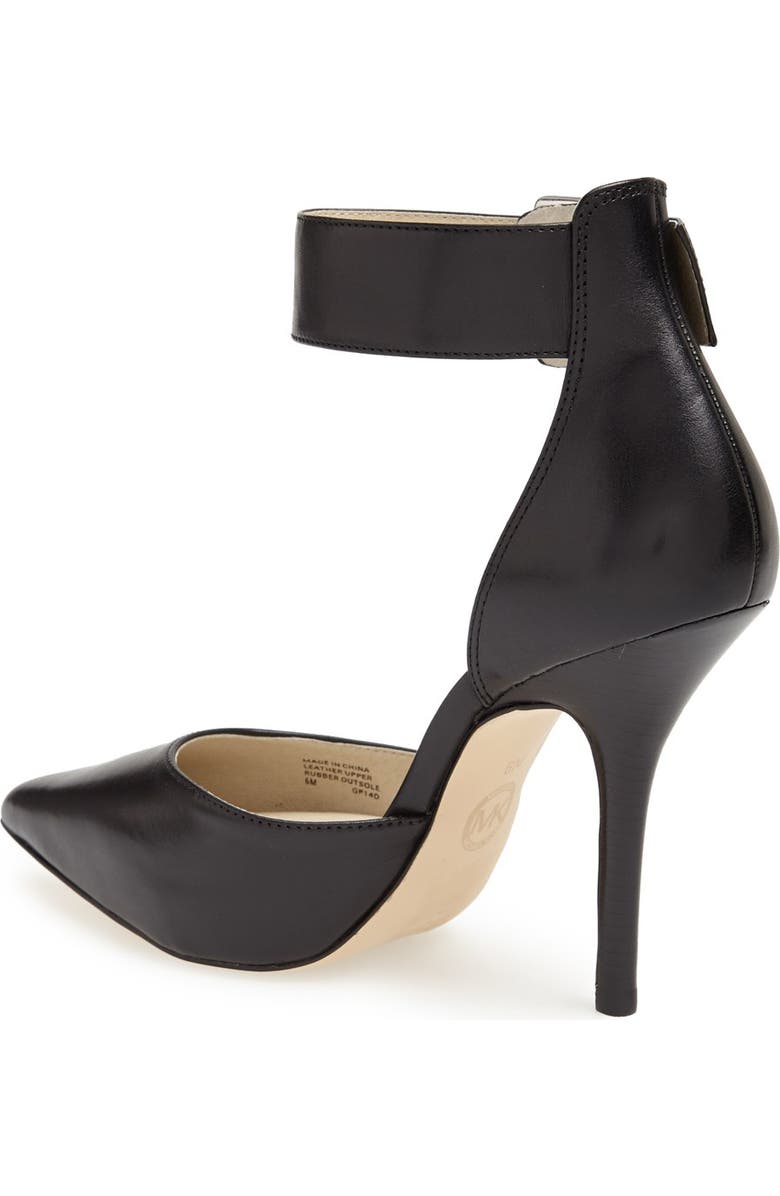 MICHAEL Michael Kors 'Brinkley' Ankle Strap Pointy Toe d'Orsay Pump, Alternate, color,