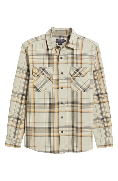 Pendleton Beach Shack Plaid Button-up Shirt In Tan Multi Plaid