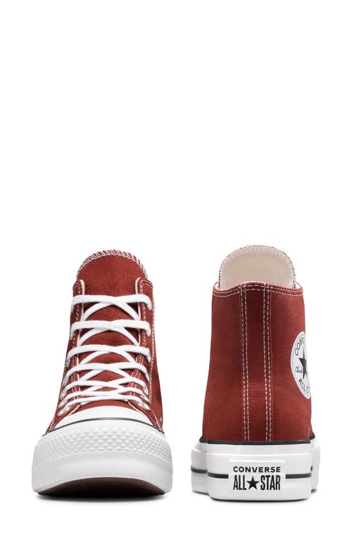 Converse Chuck Taylor All Star Lift High Top Platform Sneaker In Red
