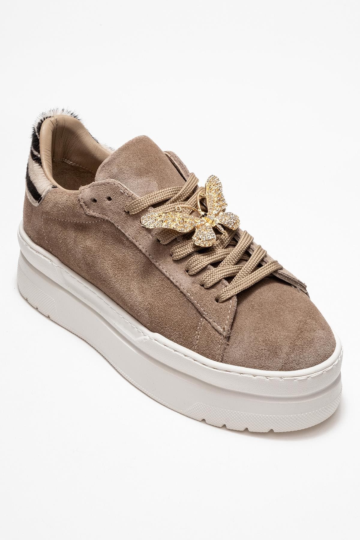 Forever & Always Shoes Anda Leather Buckled Sneakers, Main, color, Dark Beige Faux Leather