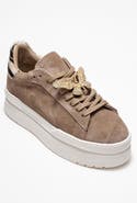 Forever & Always Shoes Anda Leather Buckled Sneakers