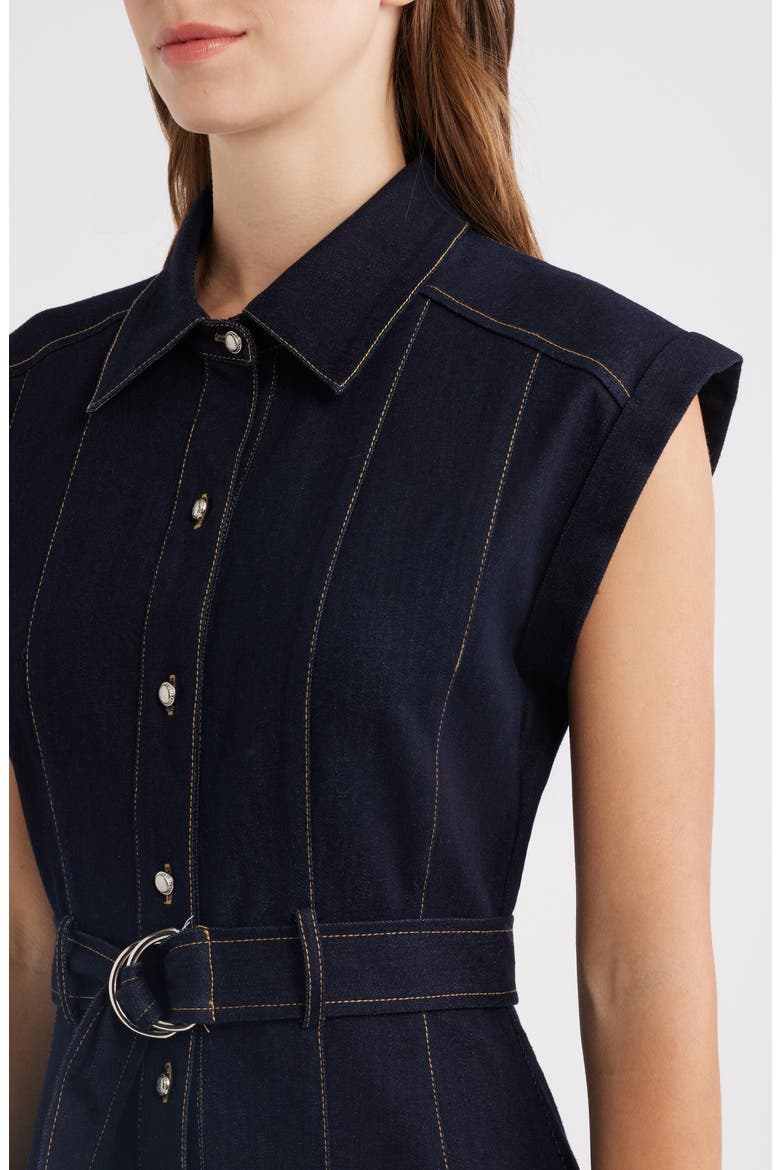 Denim Shirtdress, Alternate, color, DENIM