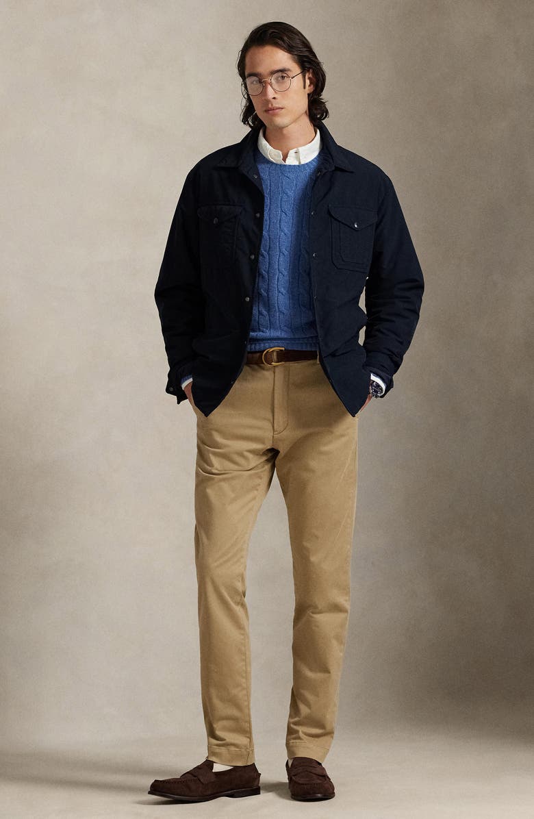 Polo Ralph Lauren Jarrett Slim Fit Sateen Pants, Alternate, color, Khaki