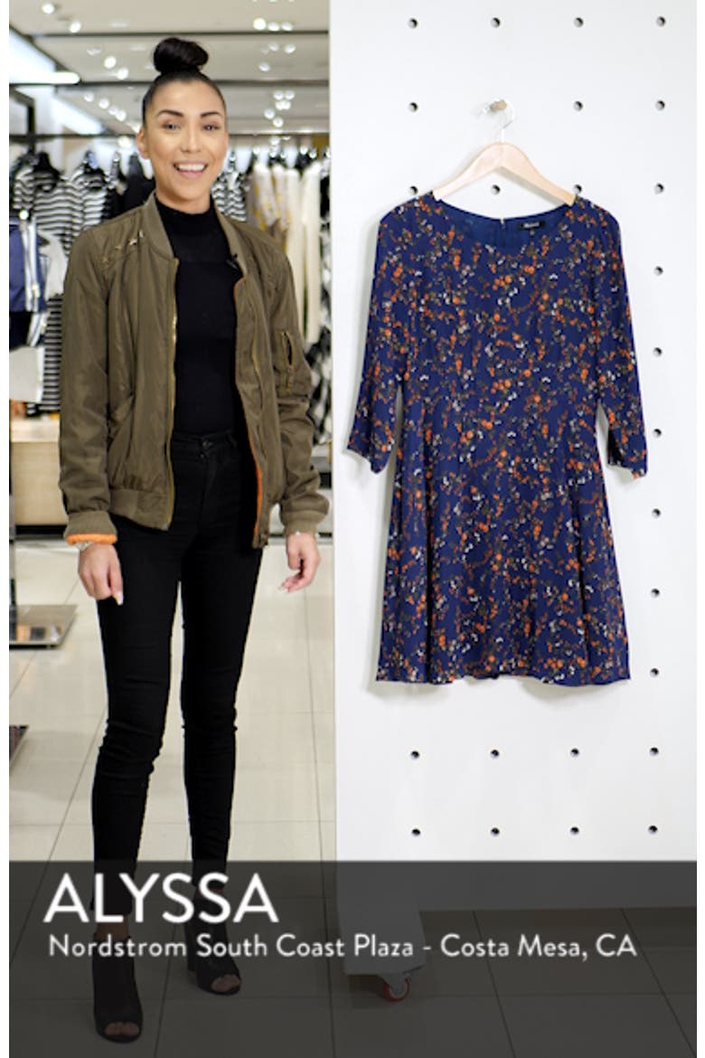 Boat Neck Pintuck Silk Dress video