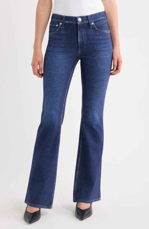 rb Miramar Ponte Dahlia Mid Rise Flare Jeans