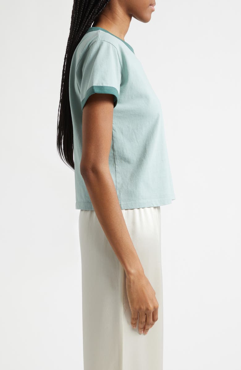 LESET Margo Ringer T-Shirt, Alternate, color, Eucalyptus/ Basil