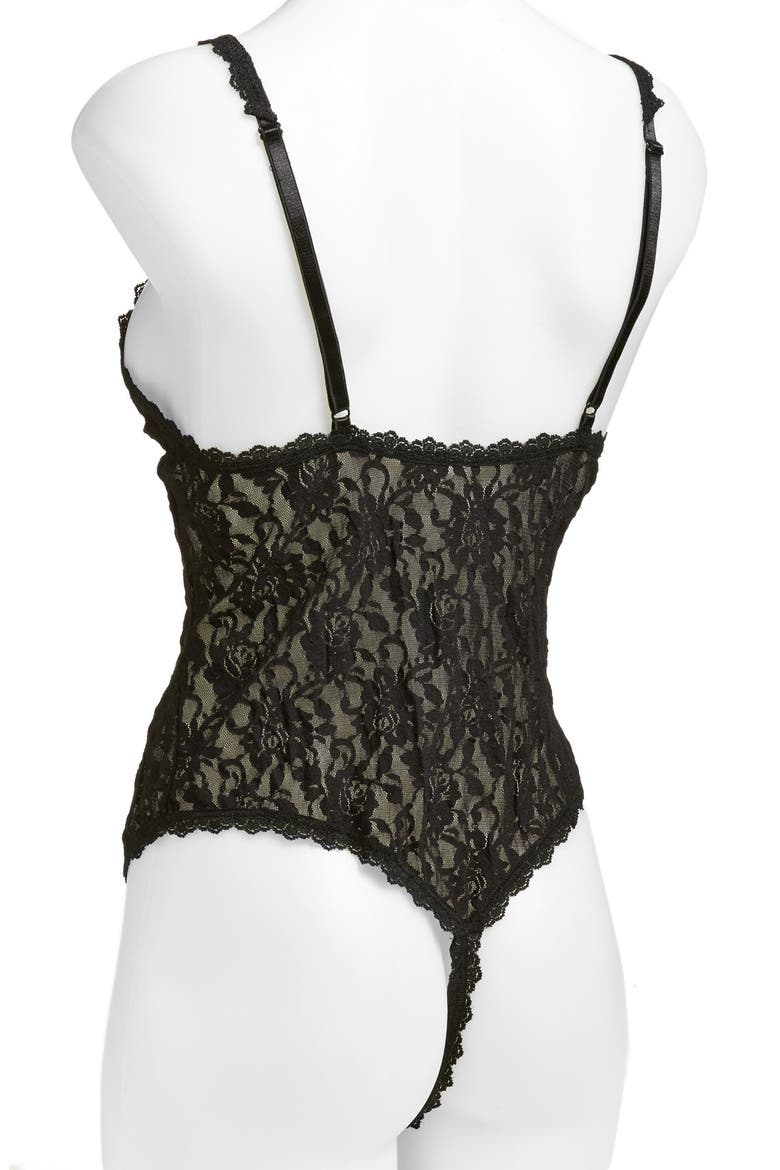 Open Gusset Teddy, Alternate, color, BLACK