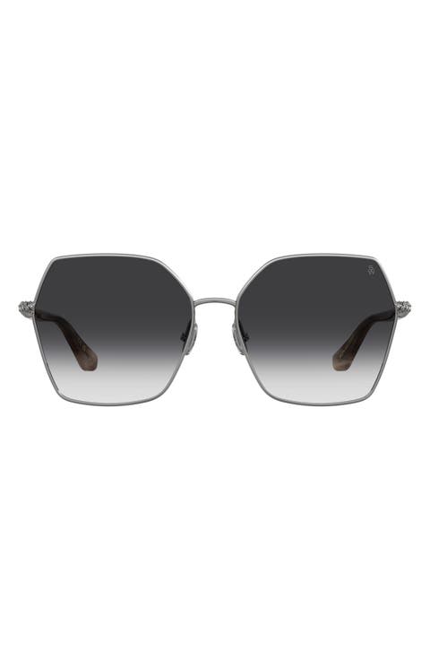60mm Gradient Square Sunglasses
