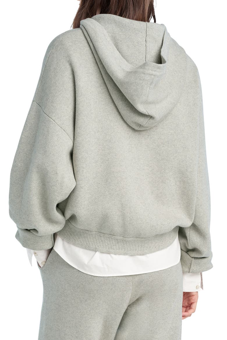 The Staying In Cotton & Cashmere Hoodie, Alternate, color, HEATHER GREY