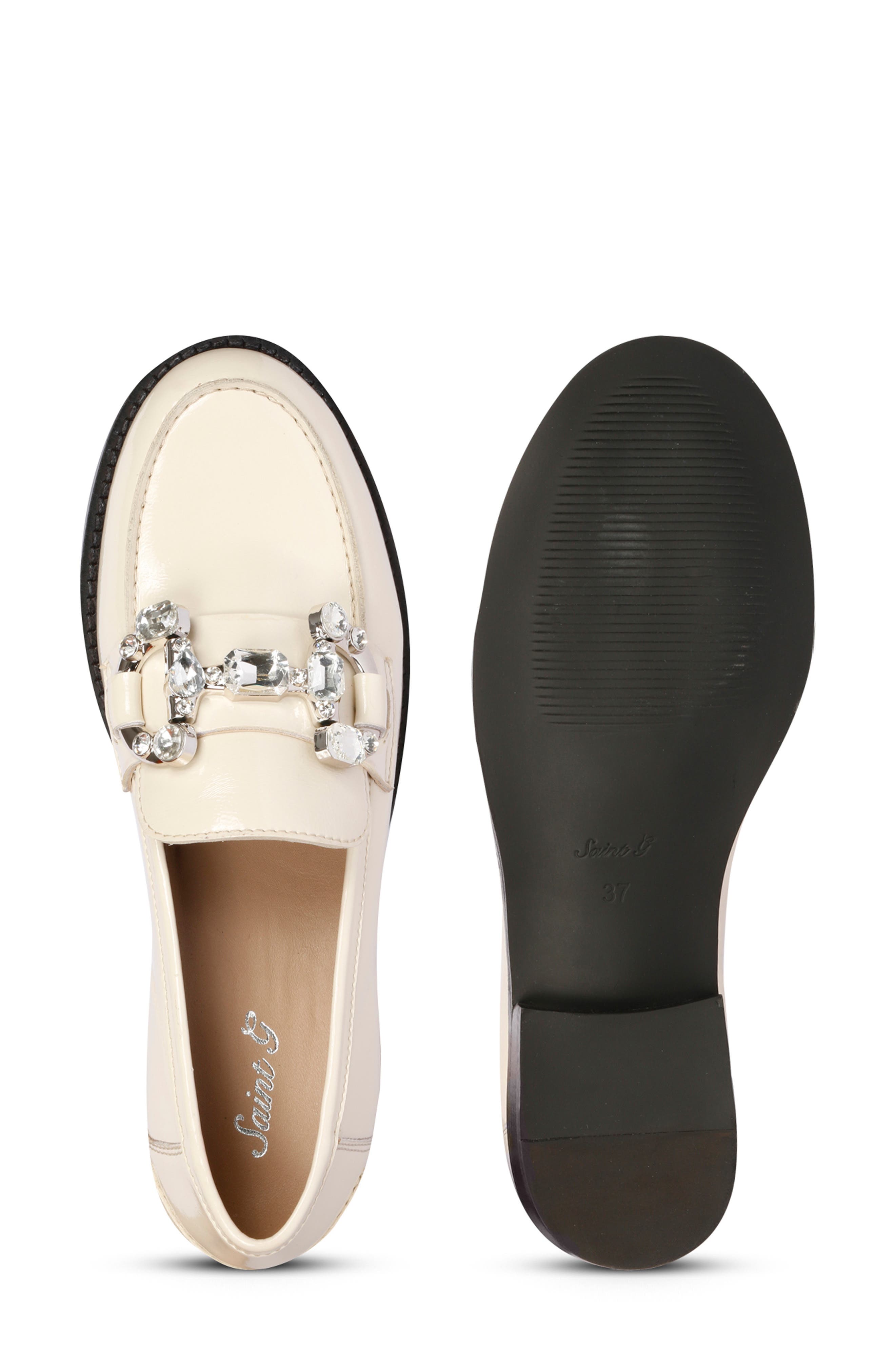 SAINT G Livia Bit Loafer, Alternate, color, Off White