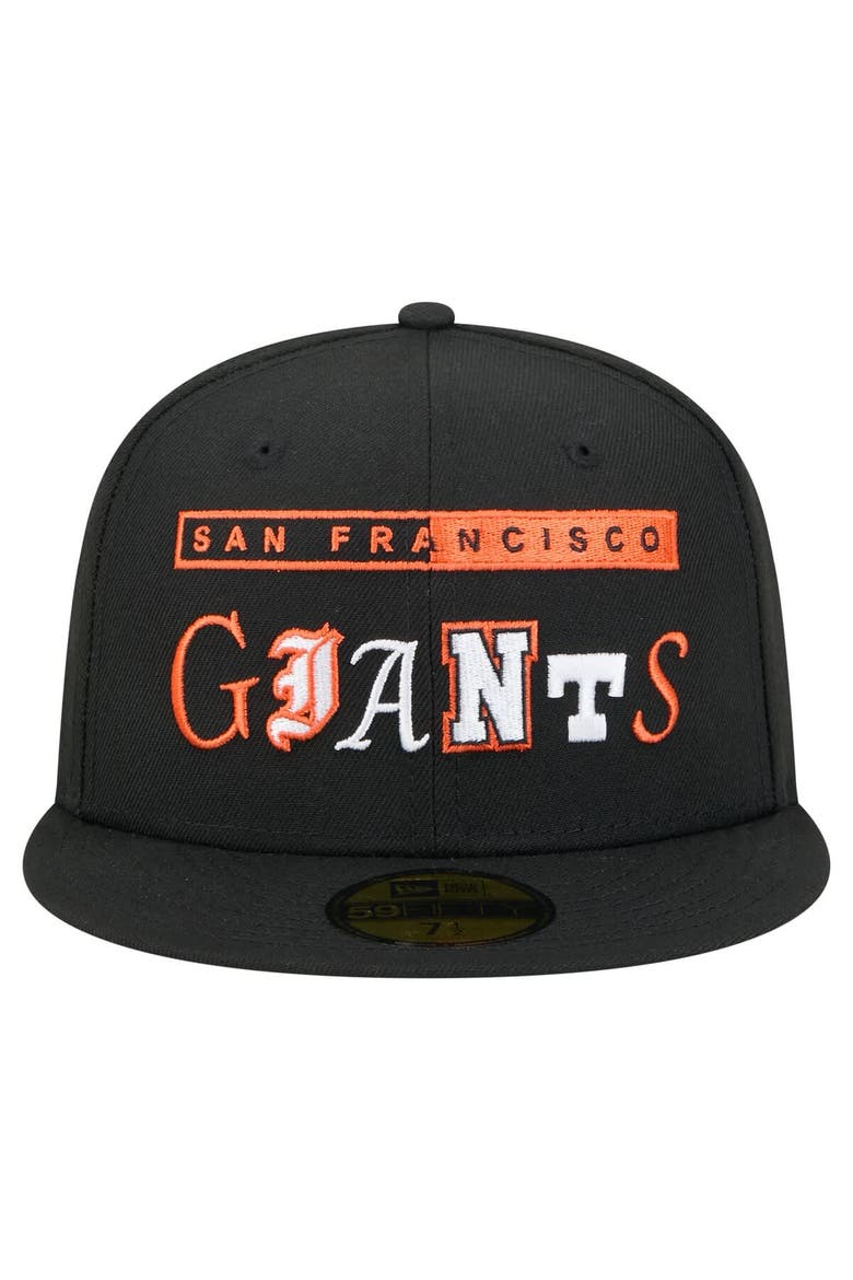 Men's New Era Black San Francisco Giants Ransom 59FIFTY Fitted Hat, Alternate, color, Black