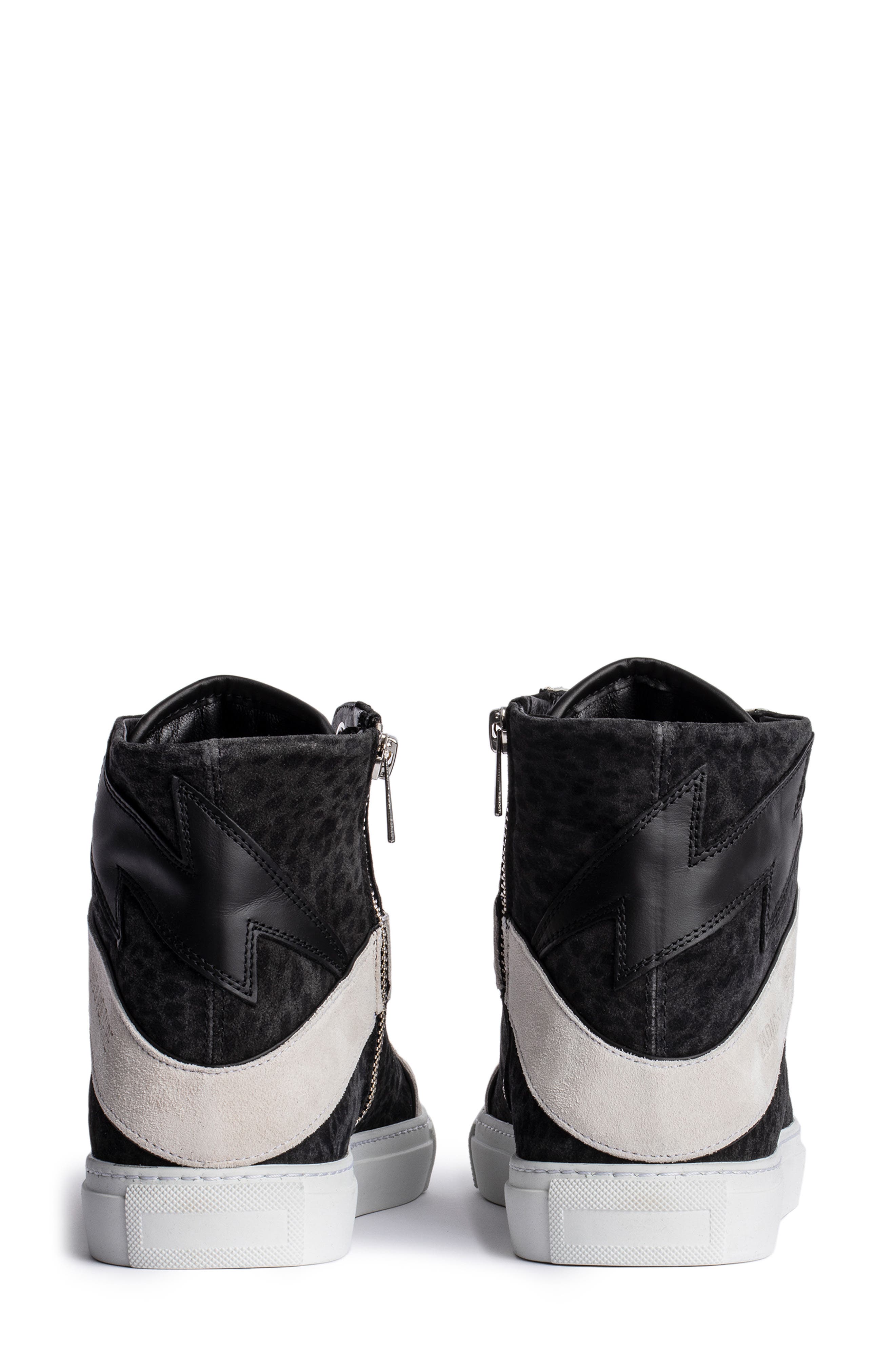 Zadig & Voltaire ZV1747 High Flash Sneaker, Alternate, color, 