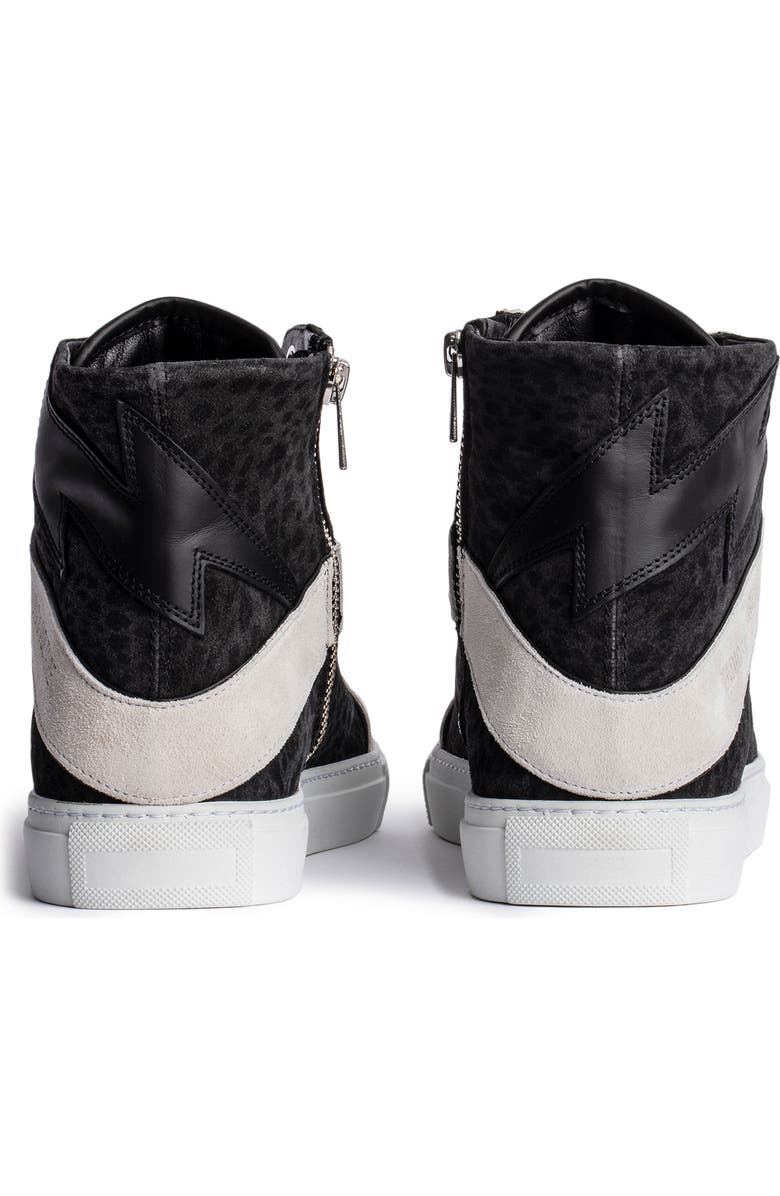 Zadig & Voltaire ZV1747 High Flash Sneaker, Alternate, color,