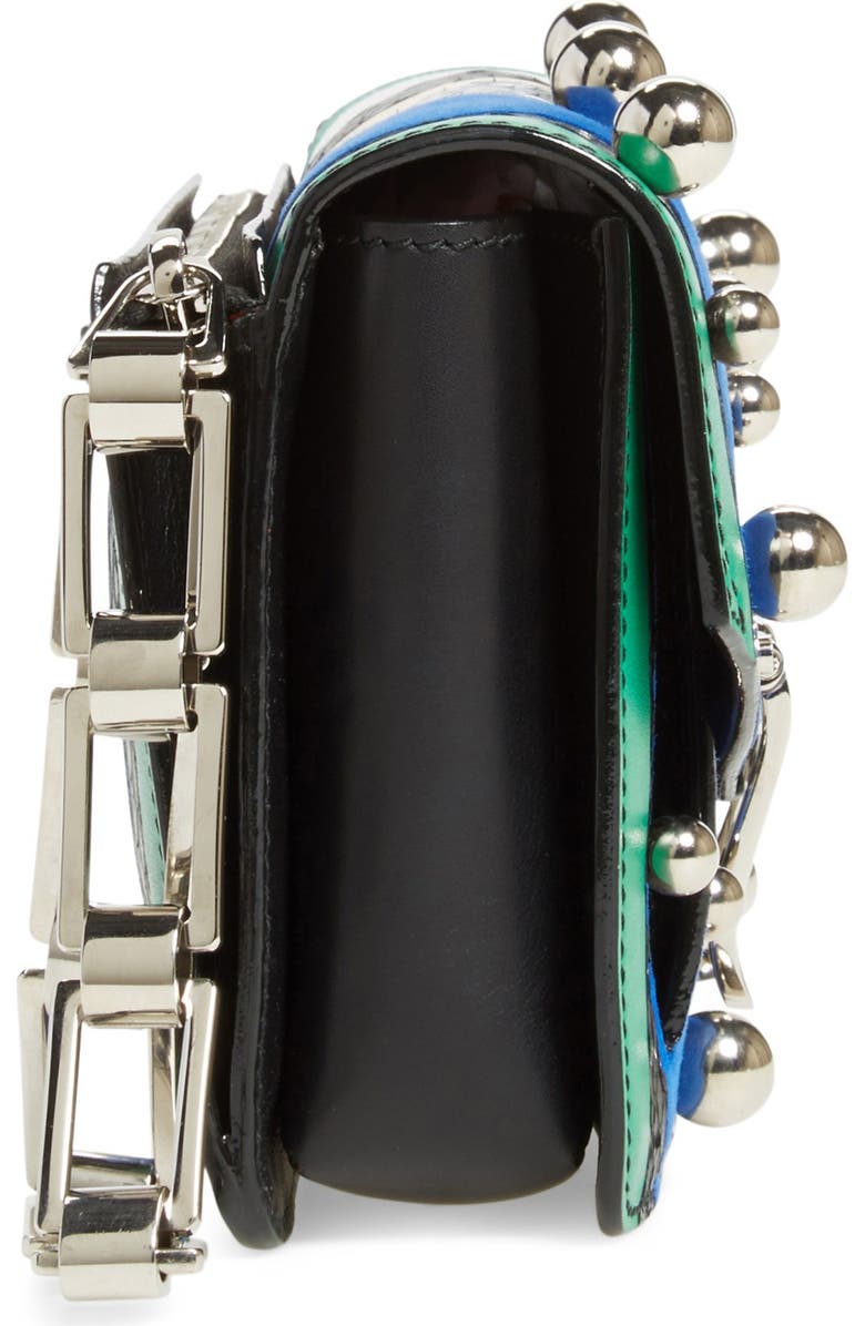 Proenza Schouler 'Hava - Exotic Spheres' Embellished Leather Clutch, Alternate, color,