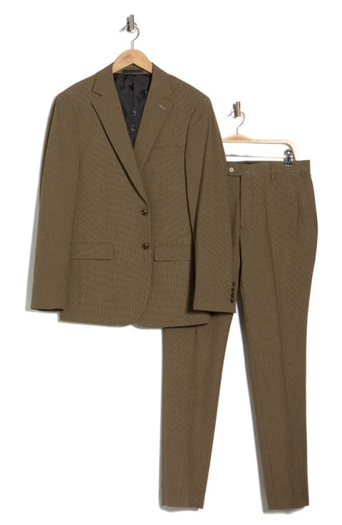 Classic Fit Micro Houndstooth Suit