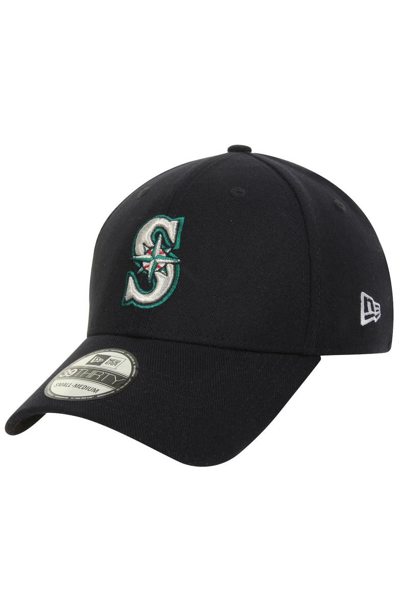 New Era Men's New Era Navy Seattle Mariners MLB Team Classic Game 39THIRTY Flex Hat, Alternate, color, 