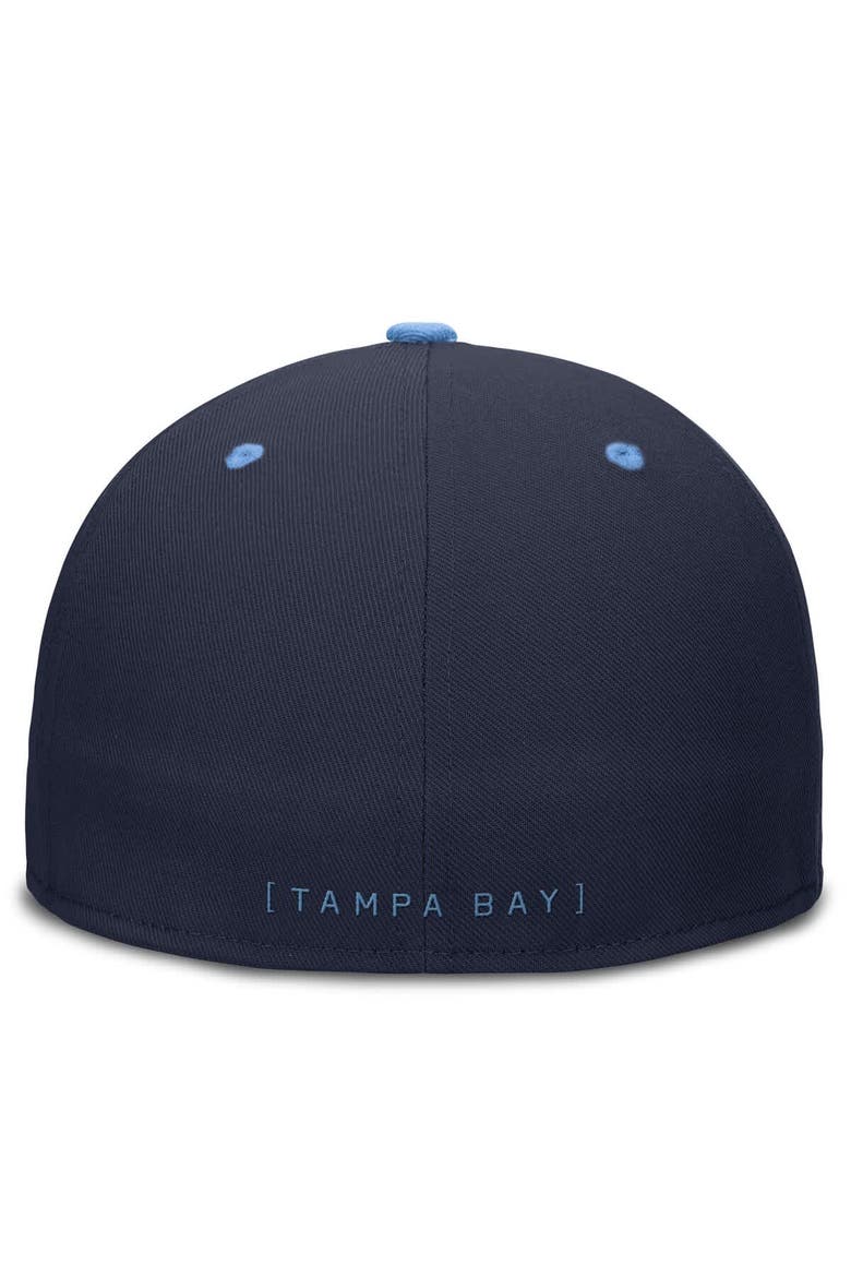 Men's Nike  Navy/Light Blue Tampa Bay Rays 25th Anniversary True Primetime Two-Tone Performance Fitted Hat, Alternate, color, Navy