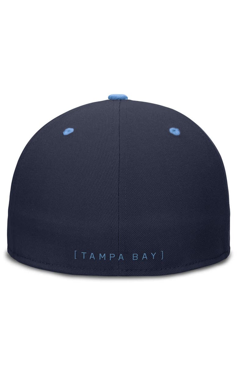 Nike Men's Nike Navy/Light Blue Tampa Bay Rays 25th Anniversary True Primetime Two-Tone Performance Fitted Hat, Alternate, color, Navy
