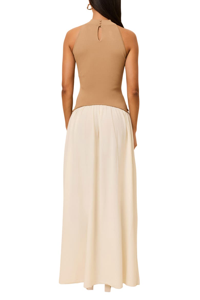 The Isola Sleeveless Maxi Dress, Alternate, color, CAMEL