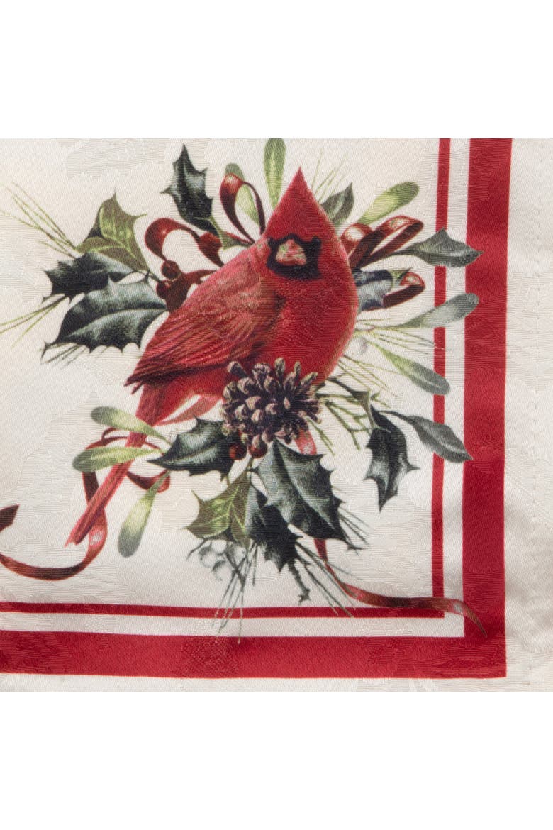 Holiday Winter Greetings Napkins Set of 4, Multicolor - 19"W x 19"L, Alternate, color, Multicolor