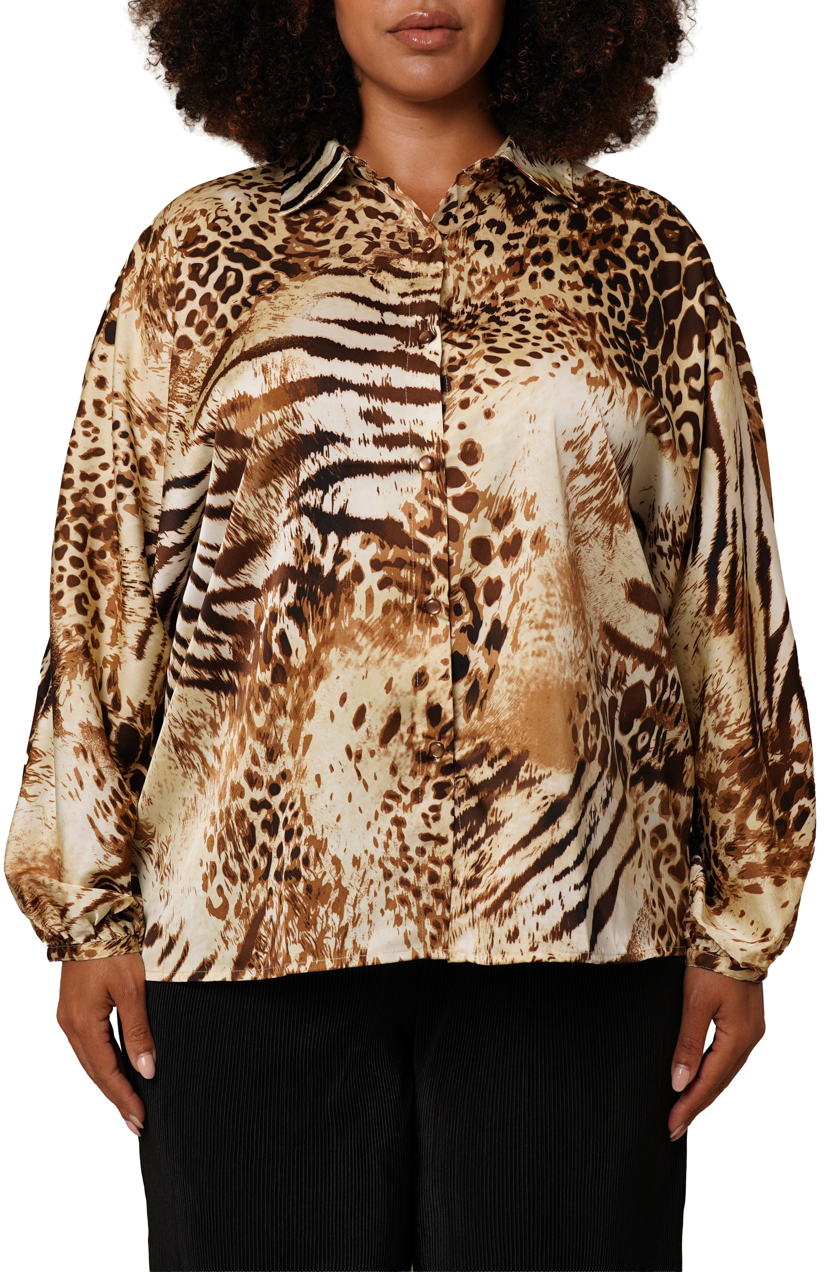 Floral Button-Up Shirt - image 3