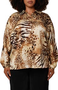 SUNNY LEIGH Floral Button-Up Shirt