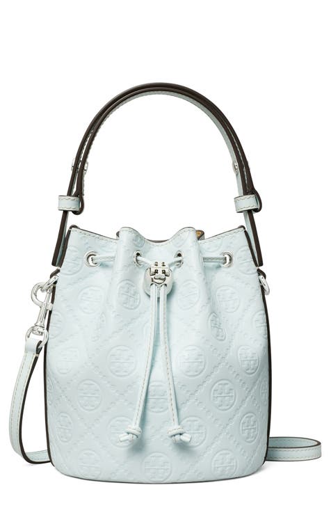 Light blue bucket bag sale