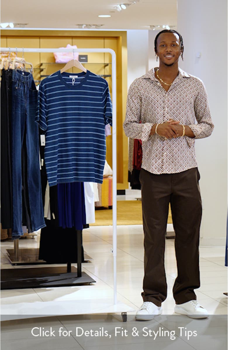 Indigo Dyed Cotton Slub T-Shirt, sales video thumbnail