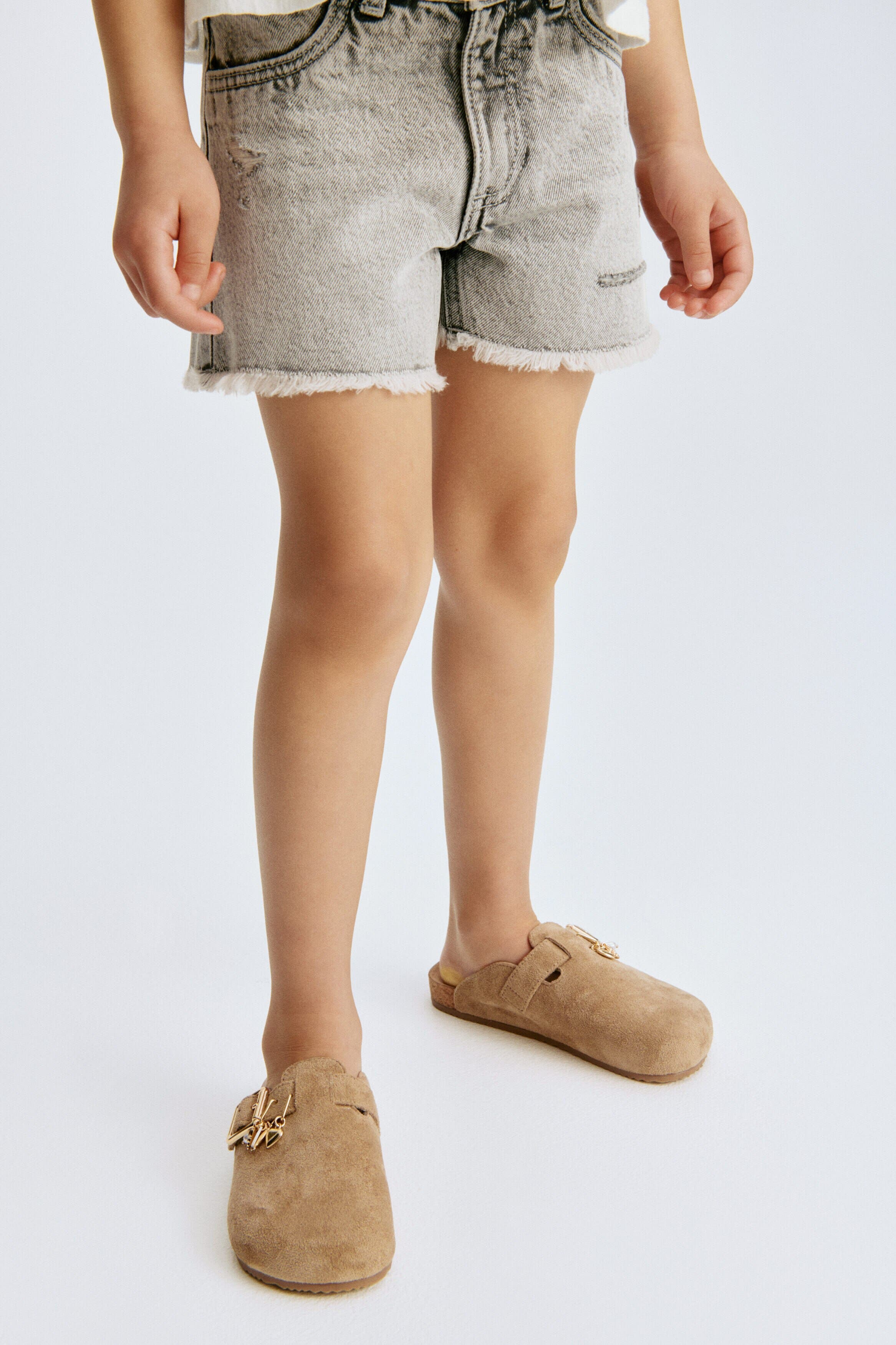H&M Charm-detail Footbed Mules, Alternate, color, Beige