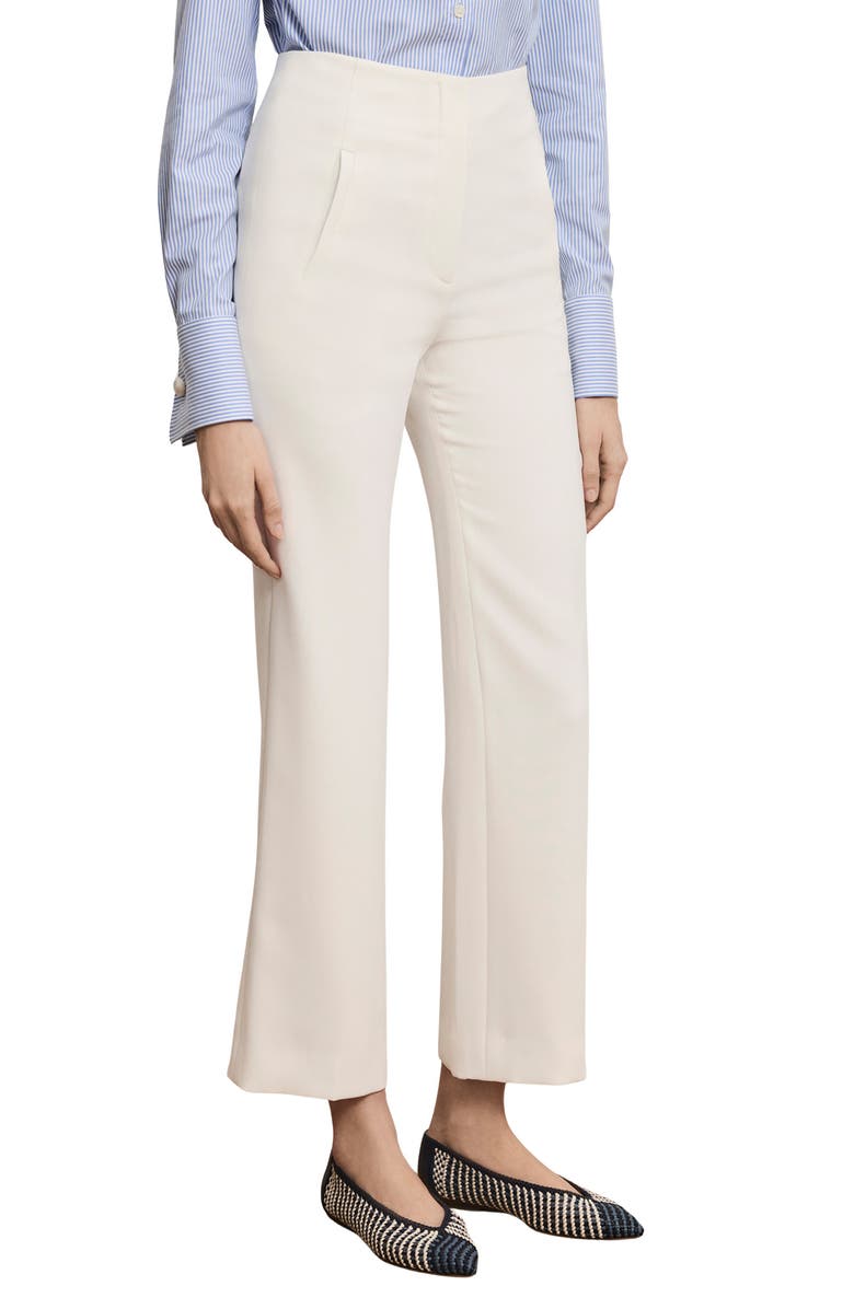 Veronica Beard Carys Crop Pants, Main, color, Dove