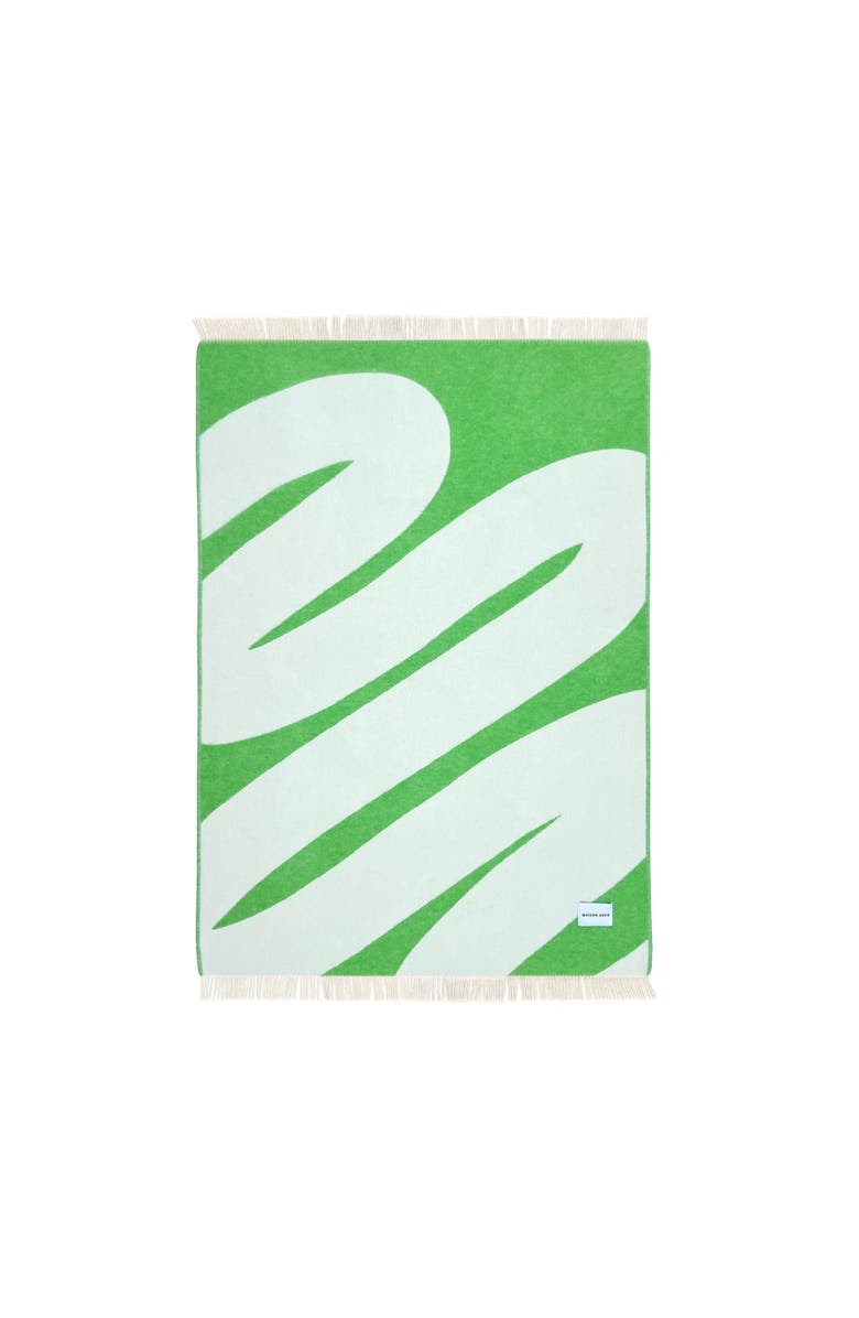 Maison Deux Swirl Blanket, Alternate, color, Open White