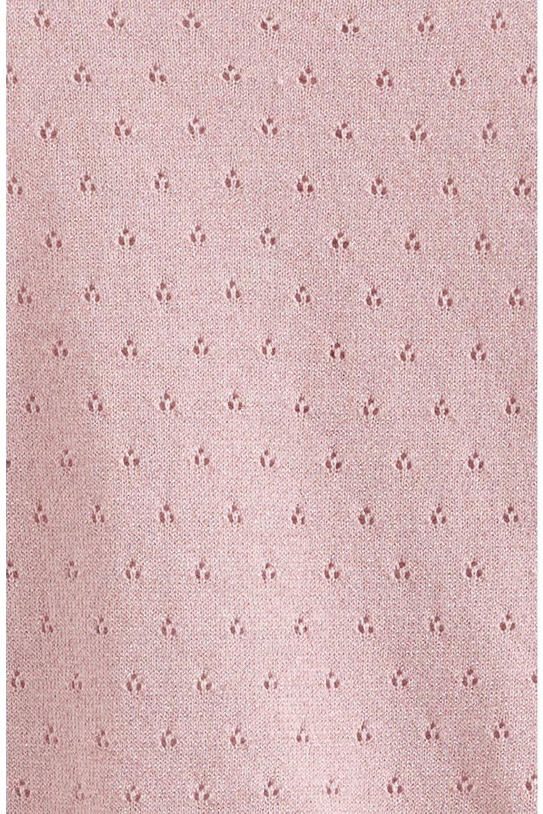 Kids' Pointelle Sparkle Cardigan, Alternate, color, PINK AMOUR