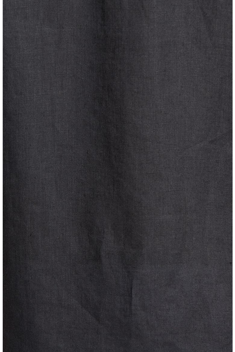 Men's Linen Solid Shirt, Alternate, color, BLACK