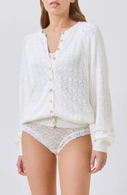 Papinelle Open Knit Cardigan