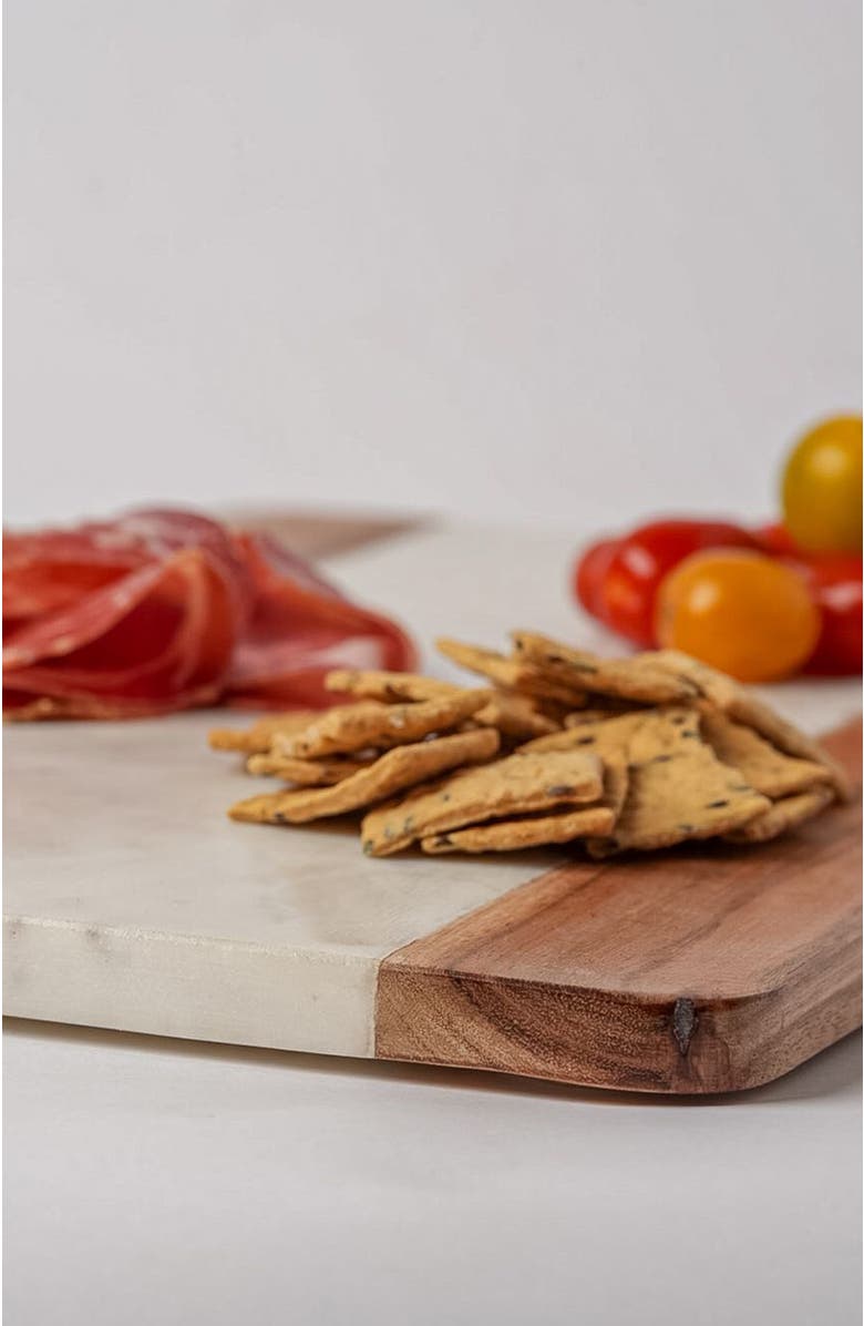 Verve Culture Marble Serving Board - Rectangle, Alternate, color, Grey