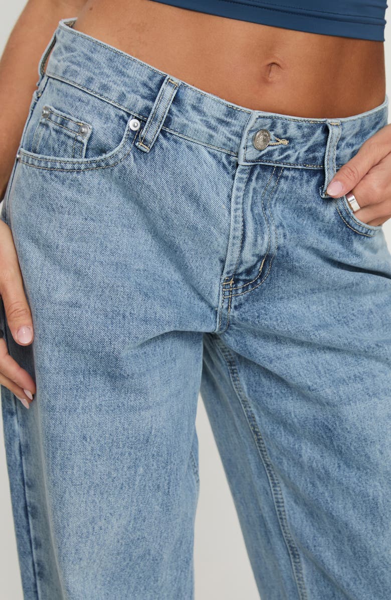 Princess Polly Serenitia Relaxed Jeans, Alternate, color, Light Blue